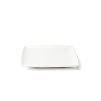 FOUNDATION Porcelain Coupe Plate, Square, 6.25 Inch, Set of 12,White