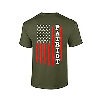 American Flag Patriot Men's Flag Sleeve Patriot Pride Short Sleeve T-Shirt Graphic Tee
