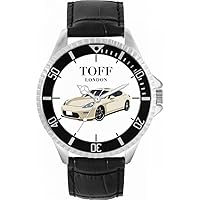 Mens Watch Gift for Fans of Cream Car 42mm