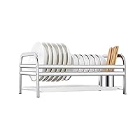 Stainless Steel Drain Rack, Kitchen Rack Pot Lid Rack Storage Rack, Not Easy to Rust and Deformation