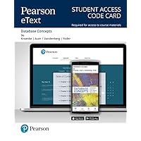Database Concepts -- Pearson eText