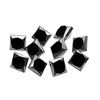 0.19-0.20 Cts of 1.25 mm AAA Princess (10 pcs) Loose Fancy Black Diamonds
