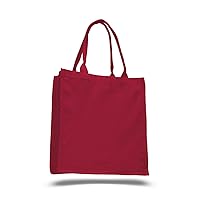 Pack of 6 - Cottom Canvas Fancy Shopper Tote Bag - Size 15