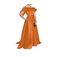 Satin Mother of The Bride Dress Long Evening Dresses Formal Cocktail Dress with Cape
