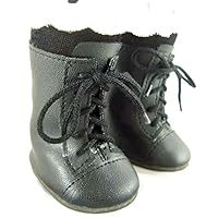 Black 1800 Historical Style Boots Made to fit 18 inch Dolls