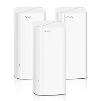 Tenda AX1800 Mesh WiFi 6 System Nova MX6-6000 Sq.Ft WiFi Coverage - Whole Home WiFi Mesh System - 1.5 GHz Quad-Core CPU - Dual-Band Mesh Network for 160+ Devices - 3 Gigabit Ports per Unit - 3-Pack