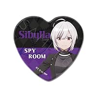 Spy Classroom C Jibia Heart Shaped Tin Badge