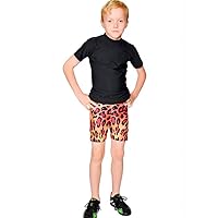 boys SuperCat!-shorts-B Shorts Yellow/Orange/Black/Leopard