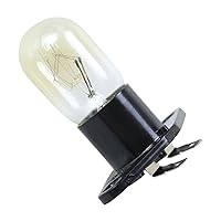 Microwave Bulb,230V 20W Microwave Light Lamp Bulb & Holder, Refrigerator Lighting LED Bulb with Base High Temp Appliance Replacement