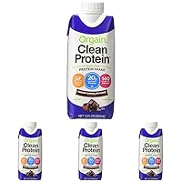 Orgain Whey Protein Shk Chocolate Fudge, 11 oz (Pack of 4)