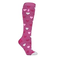 Ladies Thin Extra Long Knee High Patterned Winter Thermal Socks