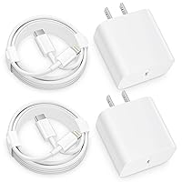 Phone 12 13 14 Fast Charger, 2-Pack 20W Type C Fast Charger Block with 6FT USB-C Fast Charging Cable Compatible with Phone 14 13 12 11 Pro Max/Pro/Plus/Mini/Xs Max/XR/X