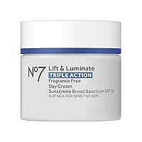Lift & Luminate Triple Action Day Cream SPF 30 - Broad Spectrum Anti Aging Face Cream - Hydrating Hibiscus Peptides & Hyaluronic Acid + Brightening Emblica & Vitamin C (50ml)