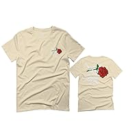 Good Vibe Red Rose Flowers Bones Hand Shaka Cool Vintage Hipster for Men T Shirt