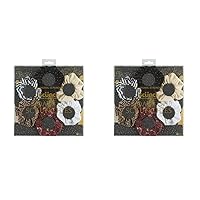 The Original Scrunchie® Six Days of Scrunchies Glamour Gift Set Includes 6 Unique Designs: Tan Dot Chiffon, White Velour, Black Velvet, Black & White Striped Satin, Beige Corduroy in (Pack of 2)