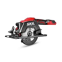 SKIL PWRCORE 20 Brushless 20V 4-1/2 in. Compact Lightweight One-Hand Circular Saw Kit with Up to 6,000 RPM Includes 2.0Ah PWR CORE 20 Lithium Battery and Charger - CR5435B-10
