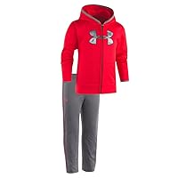 Under Armour Baby Boys' Utility Hoodie Track Set (University Red (27D92036-60) / Camo Grey/Black, 0-3 Months)