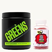 by V Shred Premium Greens Unflavored and Apple Cider Vinegar Gummies Bundle