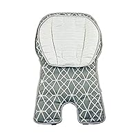 Replacement Pad for Fisher-Price Space-Saver Highchair - GDK24 ~ Deluxe Model ~ Gray Gemstone Print ~ Replacement Seat Cushion and Infant Support