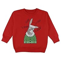 Old Glory Italian Christmas Donkey HEE-Haw Funny Cute Toddler Sweatshirt