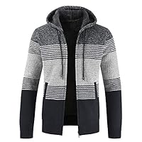 Men's Sweaters Long Sleeves Coats Striped Thick Slim Classic Male Spring Autumn Hats