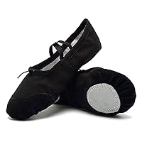 Ballet Shoes for Girls Practise Ballet Slipper Dance Shoe Canvas Split Sole Ballet Shoes for Women Kids Toddlers