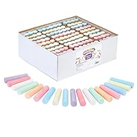 Colorations sidewalk chalk classroom pack, Assorted Set, Outdoor Play, Screen-free, Creativity, Drawing, Hopscotch, Easy to Grip, Colors & Patterns
