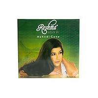 Reshma Beauty Henna (Mehndi/Heena) Cone | 100% Natural, For Soft Shiny Hair | Infused with Eucalyptus Oil| Henna Hair Color, Gray Coverage| Ayurveda Hair Products (pack of 12)