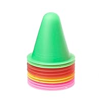 10 Pcs Skate Marker Cones Roller Football Soccer Training Equipment Marking Cup Plastic Sports Cones for Physical Education A