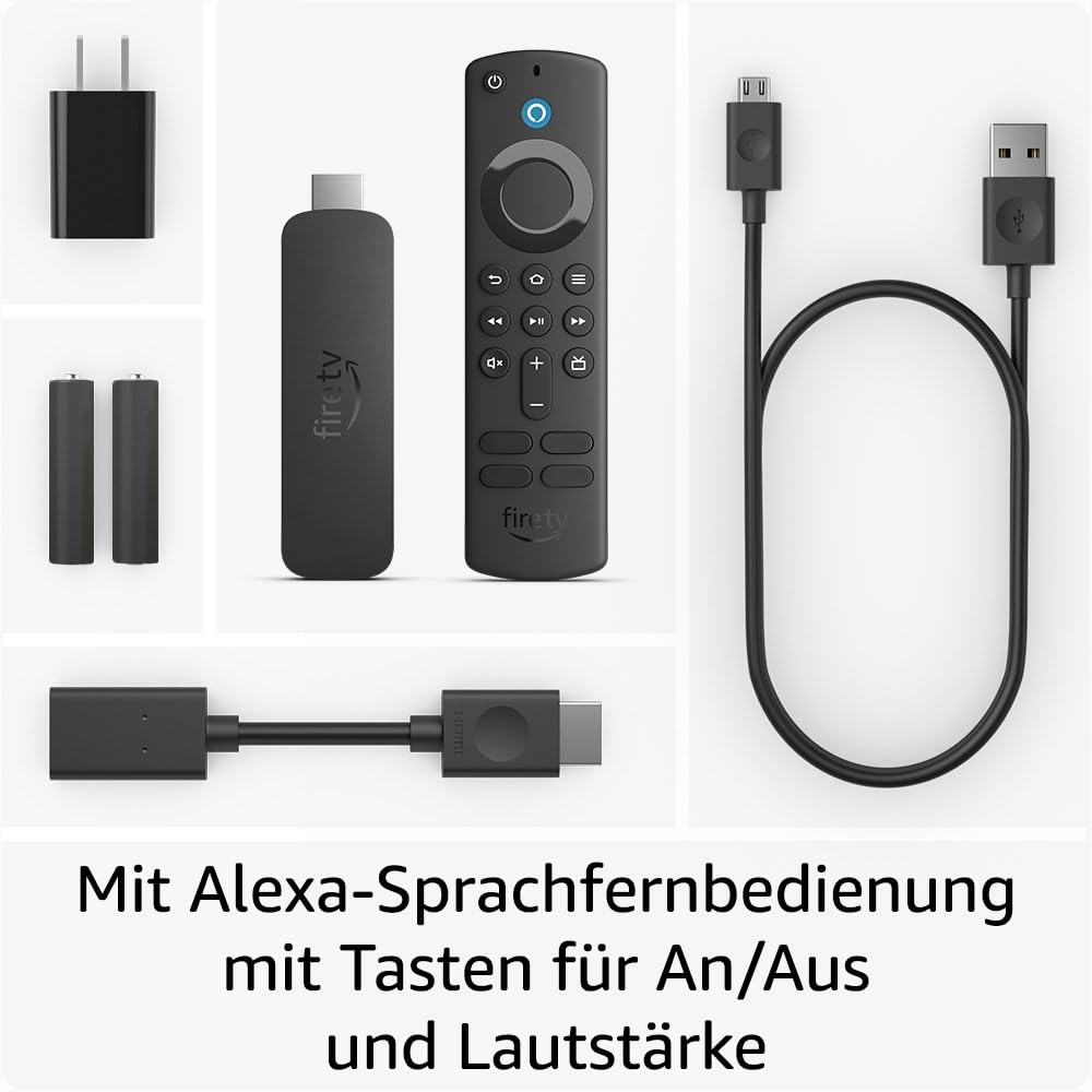 Der neue Amazon Fire TV Stick 4K, mit Unterstützung für Wi-Fi 6 sowie Streaming in Dolby Vision/Atmos und HDR10+