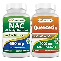 Best Naturals NAC 600 mg & Quercetin 1000 mg