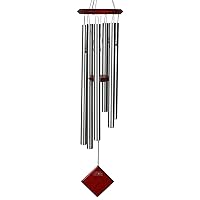 Woodstock Chimes Encore Collection, Chimes of Earth, 37'' Silver Wind Chimes for Outdoor, Patio, Home or Garden Décor (DCS37)