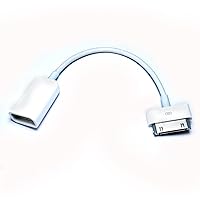 30pin OTG to USB 2.0 Female Photos Sync Adapter Cable for Apple Iphone3 iPad 1 2 3 Camera Connection Kit for Download Photos from Digital Camera to iPad Mac Library