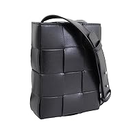 Bottega Veneta 729298VBWD38803 tgnmauni Bag, Men's, Women's, Shoulder Bag, Leather, Black, Mini CASSETTE, Black