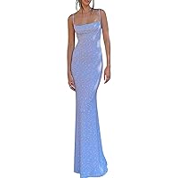 Women Cutout Backless Maxi Dress Sexy Sleeveless Floral Cocktail Dresses Bodycon Spaghetti Strap Long Sundress Party