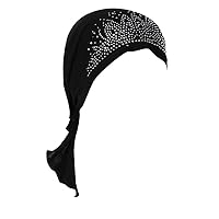 Khimar Niqab Women Muslim Stretch Turban Hat Cotton Hair Loss Head Scarf Head Cover Wraps Slouchy Beanie for Men Women Gifts