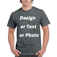 Custom T-Shirt,Add Your Text or Photo Front/Back Print,Personalized Shirt for Women or Men Gift.