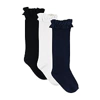 RuffleButts® Girls 3-Pack Knee High Socks with Ruffles