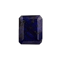 Faceted Blue Sapphire Gem 15.10 Ct Emerald Cut Sapphire Certified Sapphire Loose Gemstone for Jewelry