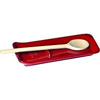 Emile Henry Made In France Burgundy Ridged Spoon Rest
