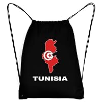 Tunisia Country Map Color Sport Bag 18