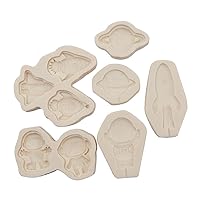 Silicone Fondant Mold Space Series Cupcake Chocolate Candy Mould Cake Decorating Tool Party Supplies Pastry Tools Fondant Mould For Mousse Toppers Decorating Pastry Tool