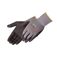 F4600S G-Grip Nitrile Micro-Foam Palm Coated Seamless Knit Glove with 13-Gauge Gray Nylon Shell, Small, Black (Pack of 12)