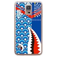 YESNO Shark Carp Streamer, Blue (Clear) / for Galaxy S5 SCL23/au ASCL23-PCCL-201-N232