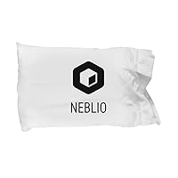 Official Neblio Cryptocurrency Standard Size White Pillow Case Crypto Miner Blockchain Invest Trade Buy Sell Hold NEBL