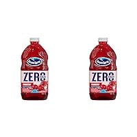 Ocean Spray® ZERO Sugar Cranberry Juice Drink, Cranberry Juice Drink Sweetened with Stevia, 64 Fl Oz Bottle (Pack of 2)