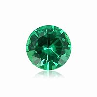 0.035-0.045 Cts of 2.3 mm AAA Round Cut Emerald (1 pc) Loose Gemstone
