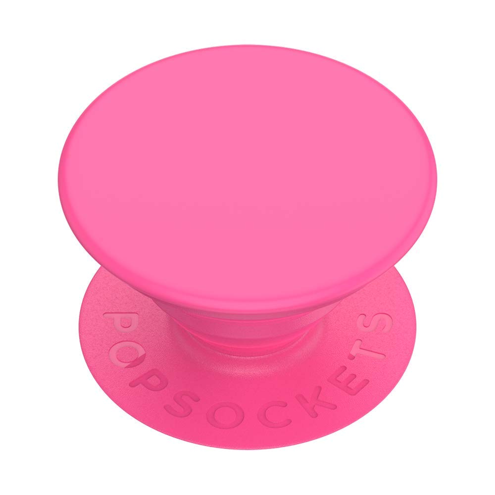 PopSockets Phone Grip with Expanding Kickstand, for Phone - Neon Pink