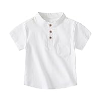 Children Place Boys Long Sleeve Kids Infant Child Toddler Baby Boys Solid Short Sleeve Pocket T Shirt Blouse