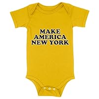 Make America New York Baby Jersey Onesie - American Patriotic Baby Onesie - Best Design Baby One-Piece